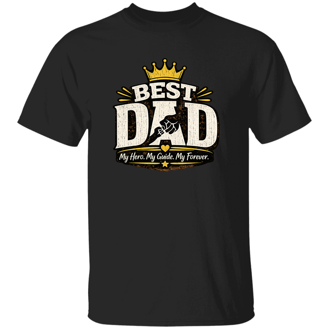 black T shirt with Best DAD on the front