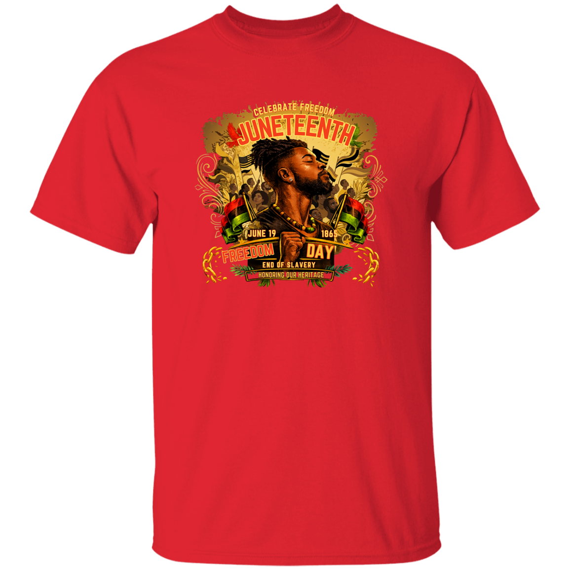 Juneteenth Freedom Day Red T-Shirt